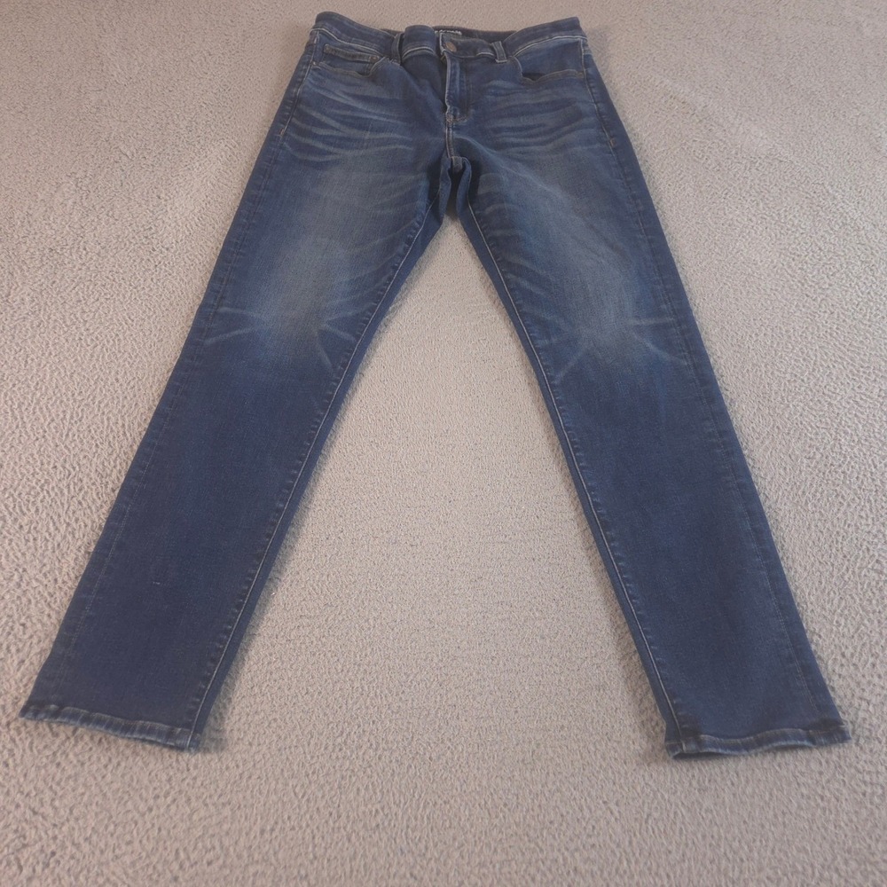 Express Jeans Mens 32x33 Blue Athletic Slim Hyper Stretch Denim Pants Casual